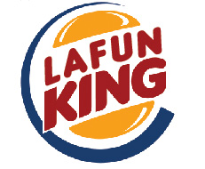 Burger King logo that says La Fun King