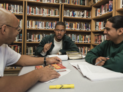 Students and Inmates Westville Correctional Partnership Offers Inmates Opportunity for Education
