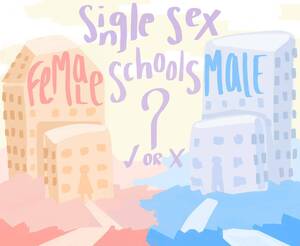 Graphic of single sex schools.