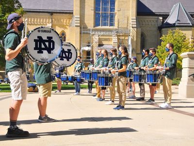The Band of the Fighting Irish Adapts to COVID-19 in Stride
