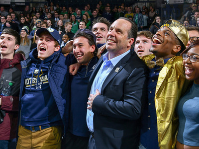 Table-topping: Mike Brey Loves Students. But is that Enthusiasm Reciprocated? 