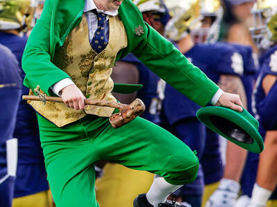 A New Lucky Charm: Notre Dame Football Features First Female Leprechaun