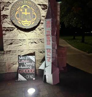 Protest Installation at Main Gate
