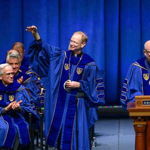 Fr. Dowd receiving his keys