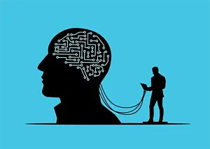 illustration representing artificial intelligence and machine learning